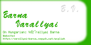 barna varallyai business card